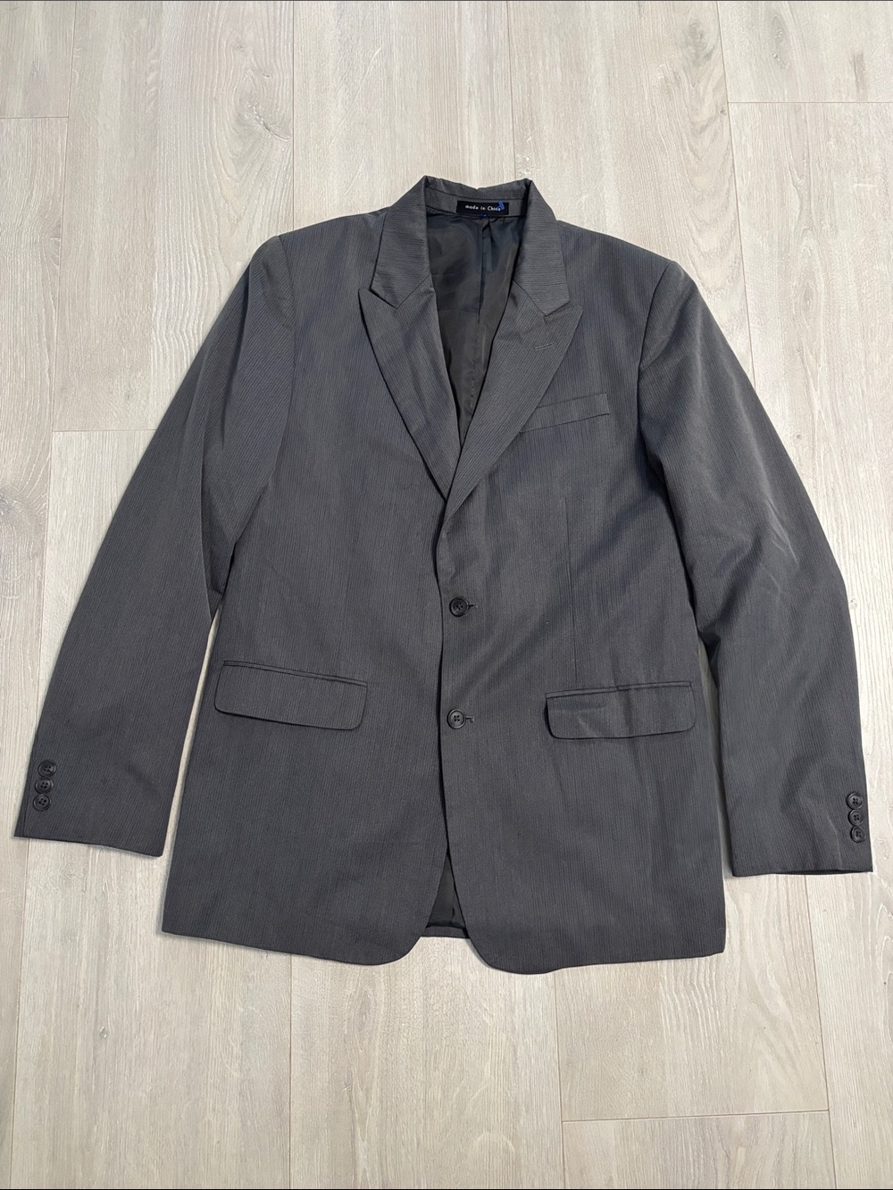 🔥BUNDLESALE Boys 20R Calvin Klein Pinstripe Gray Two-Button Blazer Sport Coat